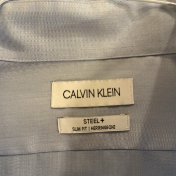 Calvin Klein Light Blue Dress Shirt - Picture 2 of 3